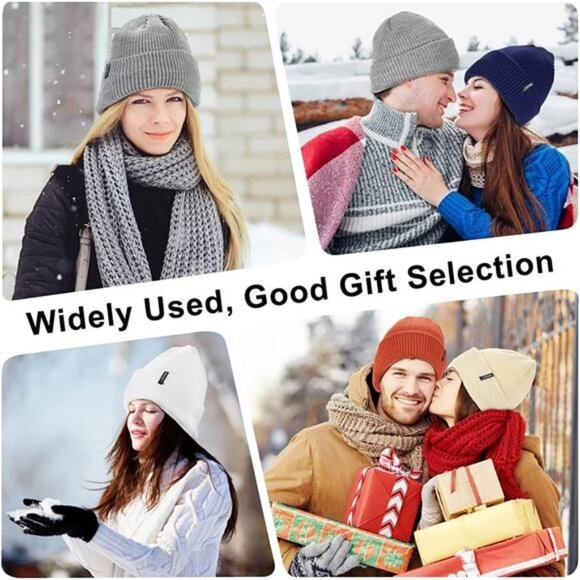Beanies Women 3 Pack, Winter Hats for Women Fleece Lined Warm for Cold Weather main image 6